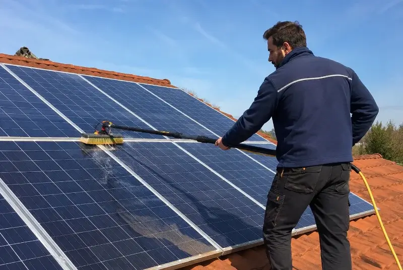 Nettoyage et entretien de panneaux solaires à Foissiat